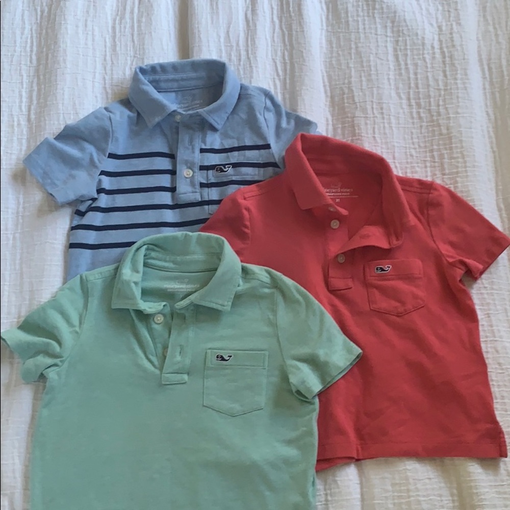 Vineyard vines Edgartown polo 3 pack sz 3t